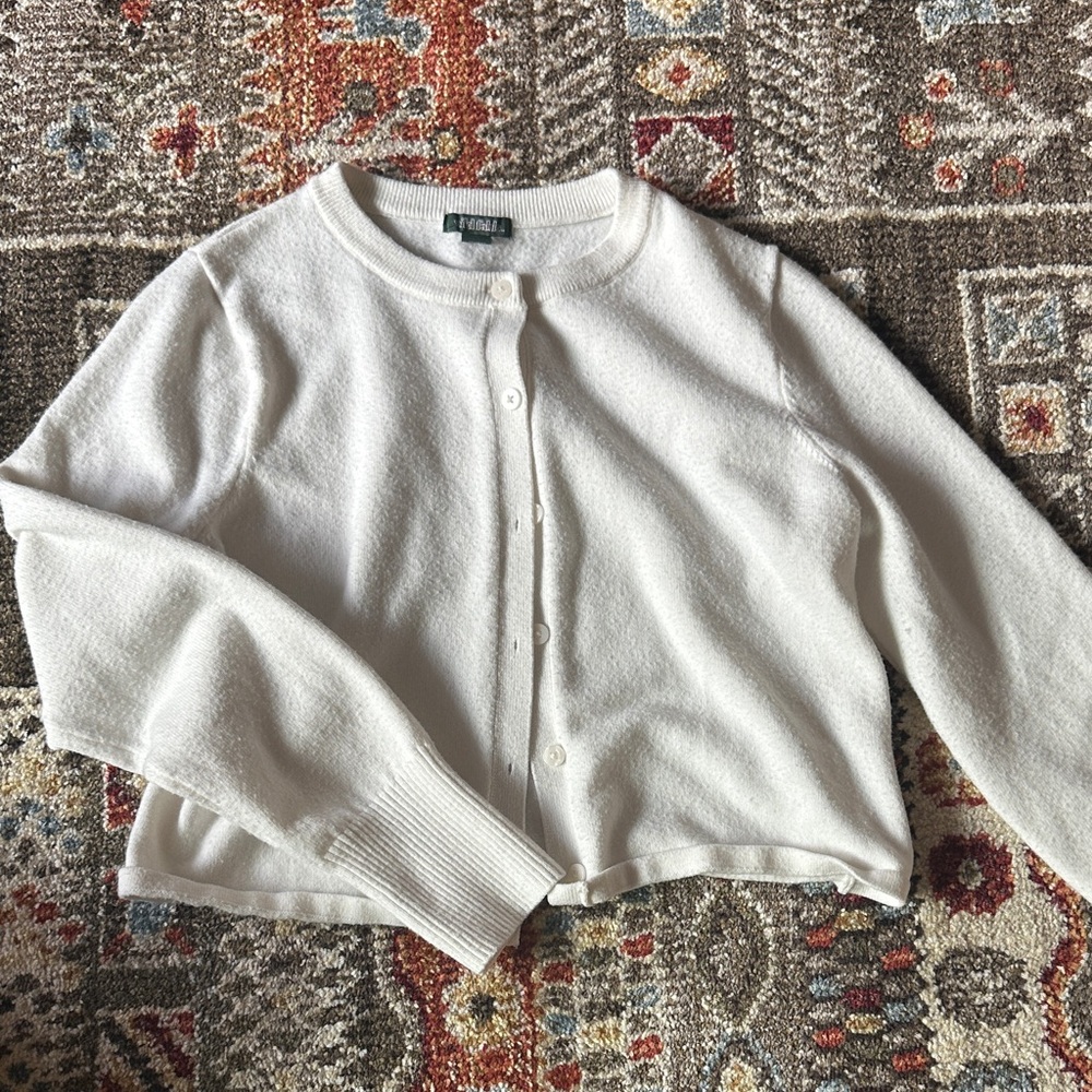 Wild Fable Cream Button-Up Cardigan